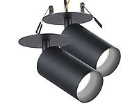 Luminea Deckenlampen, Deckenlampe Wohnzimmer, LED-Spot Fassung; LED-Spots GU10 (warmweiß) LED-Spots GU10 (warmweiß) LED-Spots GU10 (warmweiß) 