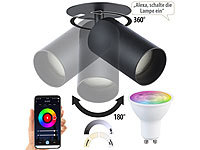 Luminea Deckenstrahler LED, Decken Strahler; LED Wand- und Deckenleuchten LED Wand- und Deckenleuchten LED Wand- und Deckenleuchten 