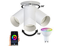 Luminea Lampen Spot, bewegliche Spot Wandlampen, Esszimmer Leuchten; LED Wand- und Deckenleuchten LED Wand- und Deckenleuchten LED Wand- und Deckenleuchten 