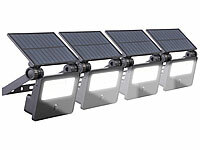 Luminea Solarstrahler Wand, Solar-Fluter mit Dämmerungssensor; LED-Fluter mit Bewegungsmelder (tageslichtweiß) LED-Fluter mit Bewegungsmelder (tageslichtweiß) LED-Fluter mit Bewegungsmelder (tageslichtweiß) 