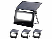 Luminea Solar-LED-Scheinwerfer, Outdoor Strahler Solar, Wand-Strahler; LED-Fluter mit Bewegungsmelder (tageslichtweiß) LED-Fluter mit Bewegungsmelder (tageslichtweiß) LED-Fluter mit Bewegungsmelder (tageslichtweiß) 