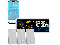 ; WLAN-Temperatur- & Luftfeuchtigkeitssensor mit Display und App für innen und außen WLAN-Temperatur- & Luftfeuchtigkeitssensor mit Display und App für innen und außen WLAN-Temperatur- & Luftfeuchtigkeitssensor mit Display und App für innen und außen 