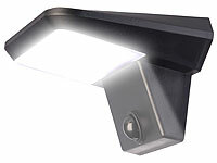 Luminea Solar Wandleuchte, Solarleuchte Bewegungsmelder; LED-Solar-Fluter mit Bewegungsmelder LED-Solar-Fluter mit Bewegungsmelder LED-Solar-Fluter mit Bewegungsmelder LED-Solar-Fluter mit Bewegungsmelder 