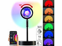 Luminea Home Control; WLAN-LED-Steh-/Eck-Leuchten mit App