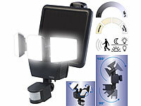 Luminea LED Solarstrahler, Solarstrahler mit Bewegungsmelder; LED-Fluter mit Bewegungsmelder (tageslichtweiß) LED-Fluter mit Bewegungsmelder (tageslichtweiß) LED-Fluter mit Bewegungsmelder (tageslichtweiß) LED-Fluter mit Bewegungsmelder (tageslichtweiß) 