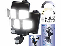 Luminea Solar Aussenstrahler, Scheinwerfer Solar Bewegungsmelder; LED-Fluter mit Bewegungsmelder (tageslichtweiß) LED-Fluter mit Bewegungsmelder (tageslichtweiß) LED-Fluter mit Bewegungsmelder (tageslichtweiß) LED-Fluter mit Bewegungsmelder (tageslichtweiß) 