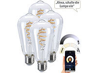 Luminea Home Control LED-Lampen für Alexa, Leuchte Alexa