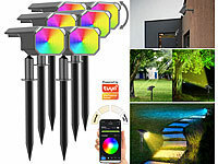 Luminea Home Control LED-Spot mit Erdspieß