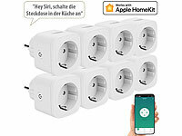 Luminea Home Control IP-Steckdose Netzwerk; WLAN-Steckdosen mit Stromkosten-Messfunktion WLAN-Steckdosen mit Stromkosten-Messfunktion WLAN-Steckdosen mit Stromkosten-Messfunktion