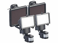 Luminea Solarstrahler Garten, Solar Strahler für draußen; LED-Fluter mit Bewegungsmelder (tageslichtweiß) LED-Fluter mit Bewegungsmelder (tageslichtweiß) LED-Fluter mit Bewegungsmelder (tageslichtweiß)