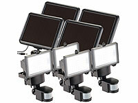 Luminea Solar-LED-Strahler außen, LED Strahler Solar Garten; LED-Fluter mit Bewegungsmelder (tageslichtweiß) LED-Fluter mit Bewegungsmelder (tageslichtweiß) LED-Fluter mit Bewegungsmelder (tageslichtweiß)