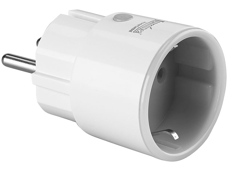 revolt Ultrakompaktes Steckdosen-USB-Netzteil, 2,1 A, 10,5 W, Ø 39 mm, weiß