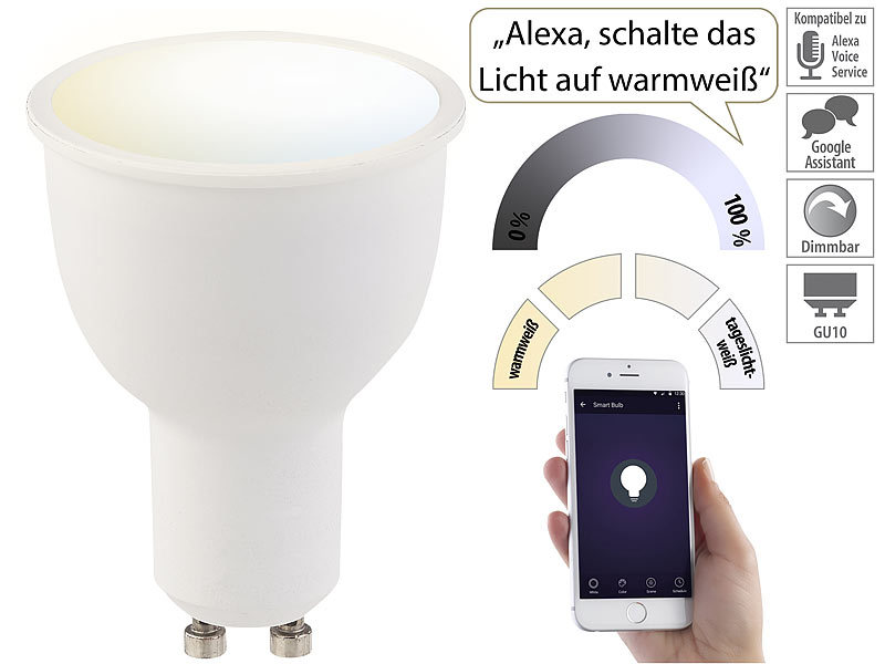 ; WLAN-LED-Lampen E27 RGBW 