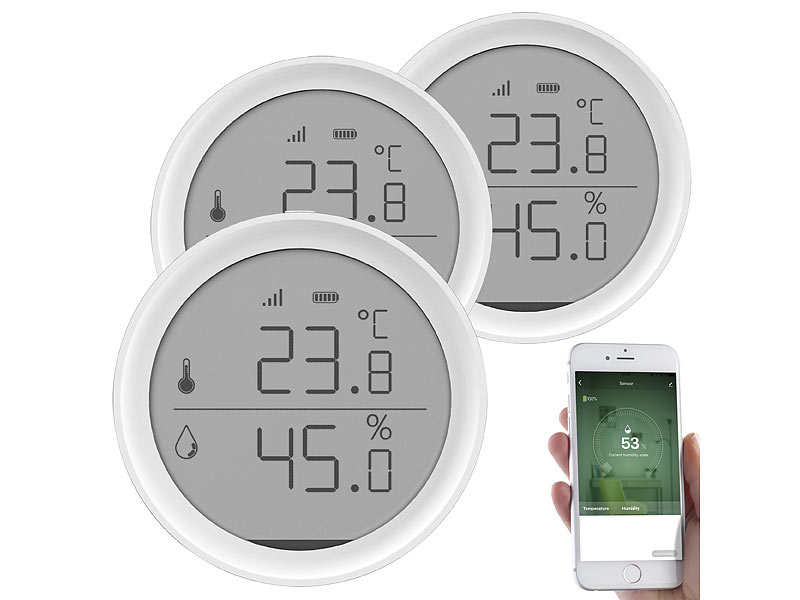 ; sensore di temperatura e umidità esterno e interno WLAN, igrometro, IP65 sensore di temperatura e umidità esterno e interno WLAN, igrometro, IP65 sensore di temperatura e umidità esterno e interno WLAN, igrometro, IP65 