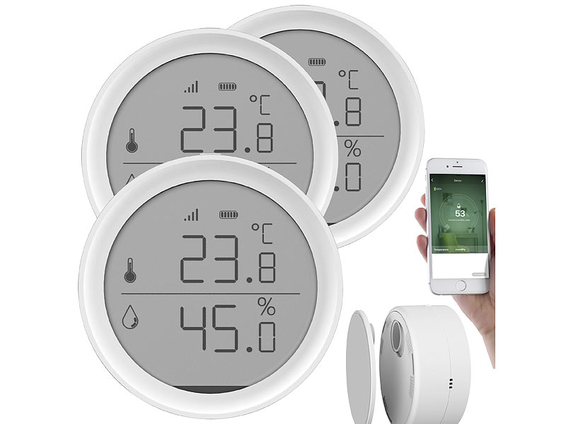 ; sensore di temperatura e umidità esterno e interno WLAN, igrometro, IP65 sensore di temperatura e umidità esterno e interno WLAN, igrometro, IP65 sensore di temperatura e umidità esterno e interno WLAN, igrometro, IP65 