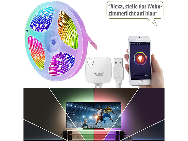 ; WLAN-USB-Stimmungsleuchten mit RGB + CCT-LEDs und App WLAN-USB-Stimmungsleuchten mit RGB + CCT-LEDs und App WLAN-USB-Stimmungsleuchten mit RGB + CCT-LEDs und App WLAN-USB-Stimmungsleuchten mit RGB + CCT-LEDs und App 