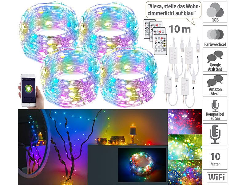 ; strisce LED RGBIC WLAN con app e controllo vocale, WLAN-RGB-LED-Lichtervorhänge strisce LED RGBIC WLAN con app e controllo vocale, WLAN-RGB-LED-Lichtervorhänge strisce LED RGBIC WLAN con app e controllo vocale, WLAN-RGB-LED-Lichtervorhänge strisce LED RGBIC WLAN con app e controllo vocale, WLAN-RGB-LED-Lichtervorhänge 