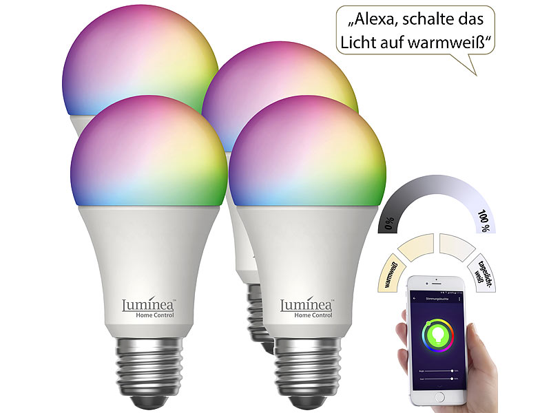WLAN LED Lampe - E27 5W - 2700K-6500K - per App steuerbar