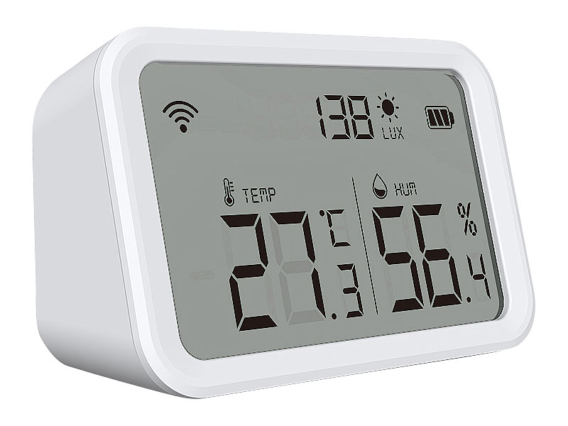 ; WLAN-Temperatur- & Luftfeuchtigkeits-Sensoren mit App-Auswertungen WLAN-Temperatur- & Luftfeuchtigkeits-Sensoren mit App-Auswertungen WLAN-Temperatur- & Luftfeuchtigkeits-Sensoren mit App-Auswertungen WLAN-Temperatur- & Luftfeuchtigkeits-Sensoren mit App-Auswertungen 