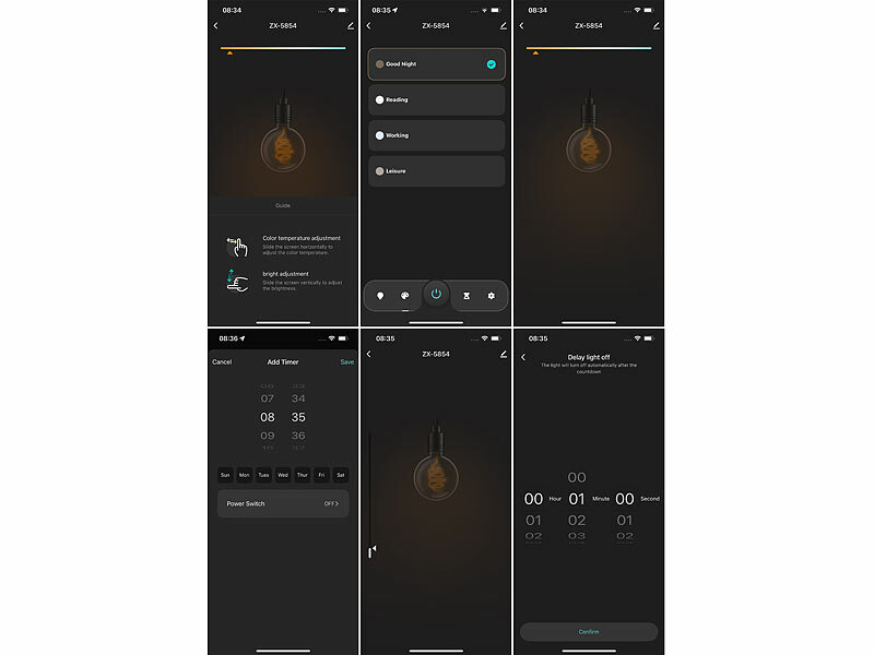 ; WLAN-LED-Steh-/Eck-Leuchten mit App WLAN-LED-Steh-/Eck-Leuchten mit App WLAN-LED-Steh-/Eck-Leuchten mit App 
