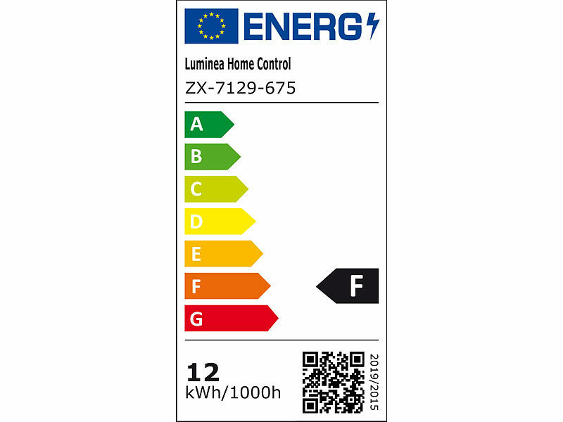 Luminea Home Control Smarte WLAN-Stehleuchte, CCT-LEDs, Schwanenhals,  dimmbar, App, weiß