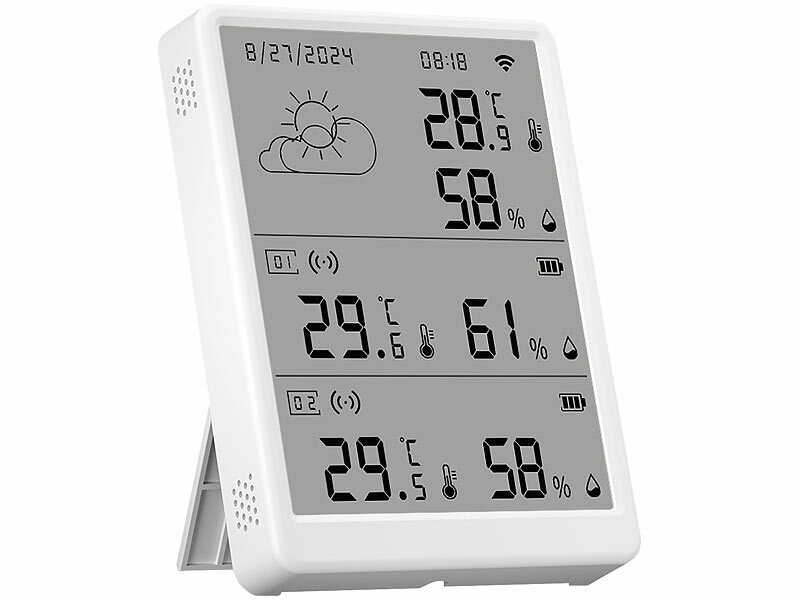 ; presa Wi-Fi, sensori di temperatura e umidità WiFi con analisi dell'app presa Wi-Fi, sensori di temperatura e umidità WiFi con analisi dell'app presa Wi-Fi, sensori di temperatura e umidità WiFi con analisi dell'app 