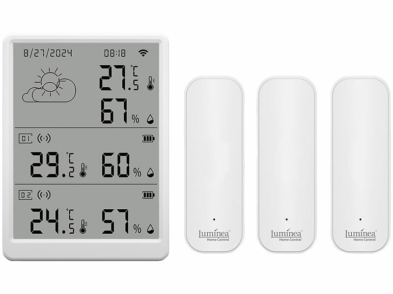 ; presa Wi-Fi, sensori di temperatura e umidità WiFi con analisi dell'app presa Wi-Fi, sensori di temperatura e umidità WiFi con analisi dell'app presa Wi-Fi, sensori di temperatura e umidità WiFi con analisi dell'app 