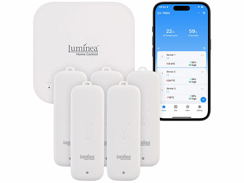 ; sensori di temperatura e umidità WiFi con analisi dell'app sensori di temperatura e umidità WiFi con analisi dell'app sensori di temperatura e umidità WiFi con analisi dell'app 