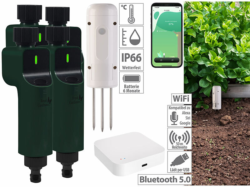 ; WLAN-Temperatur- & Luftfeuchtigkeits-Sensoren mit App und Sprachsteuerung WLAN-Temperatur- & Luftfeuchtigkeits-Sensoren mit App und Sprachsteuerung WLAN-Temperatur- & Luftfeuchtigkeits-Sensoren mit App und Sprachsteuerung 