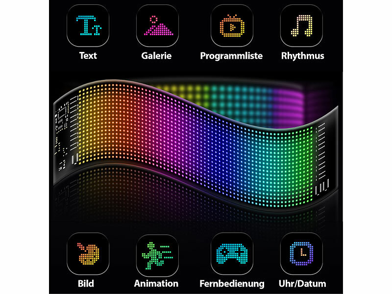 ; Smarte programmierbare LED-Bilderrahmen mit App Smarte programmierbare LED-Bilderrahmen mit App Smarte programmierbare LED-Bilderrahmen mit App 