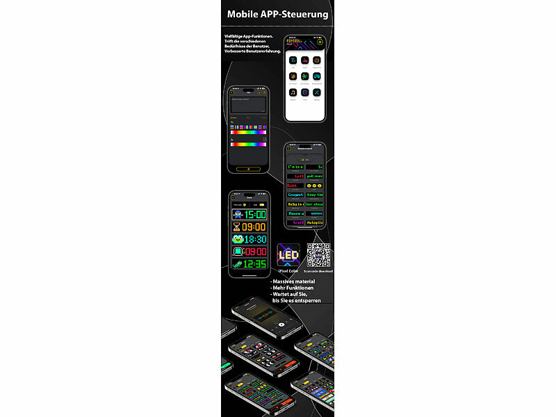 ; Smarte programmierbare LED-Bilderrahmen mit App Smarte programmierbare LED-Bilderrahmen mit App Smarte programmierbare LED-Bilderrahmen mit App 